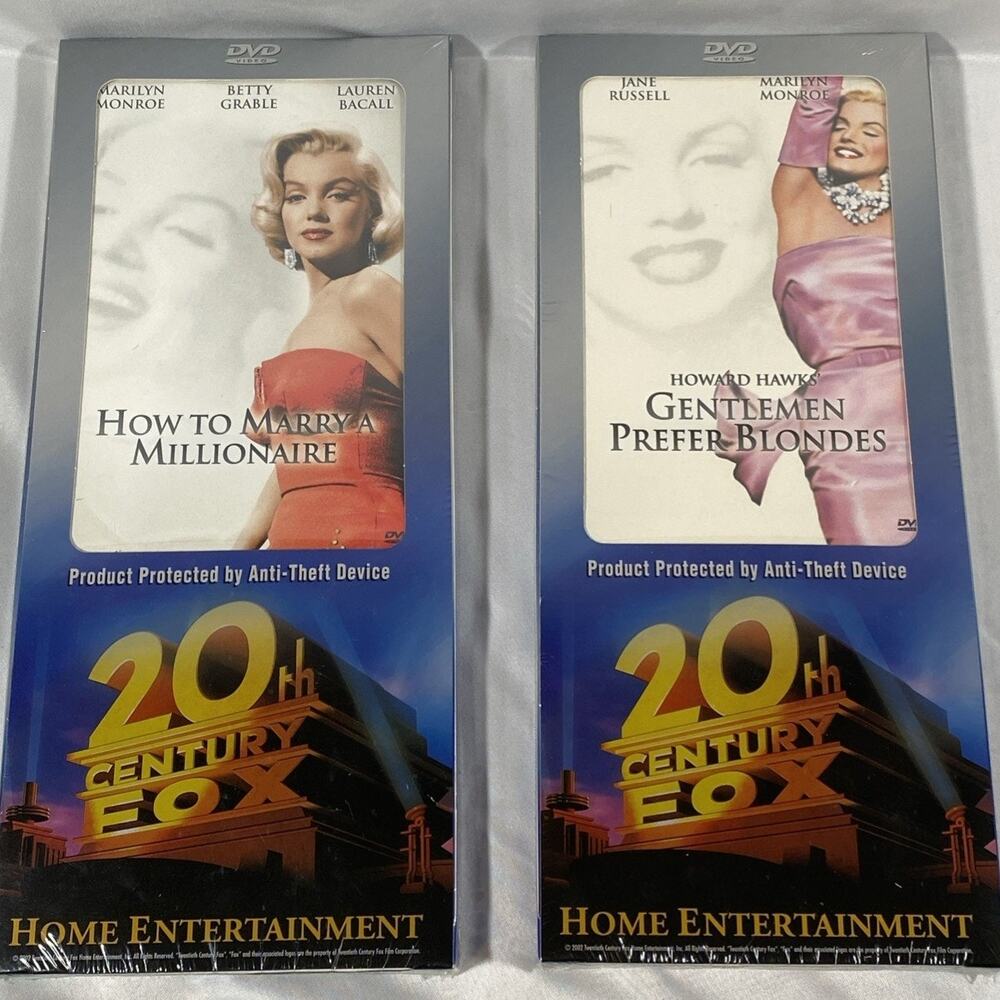 How To Marry A Millionaire Gentleman Prefer Blonds Marilyn Monroe Sealed DVD Box